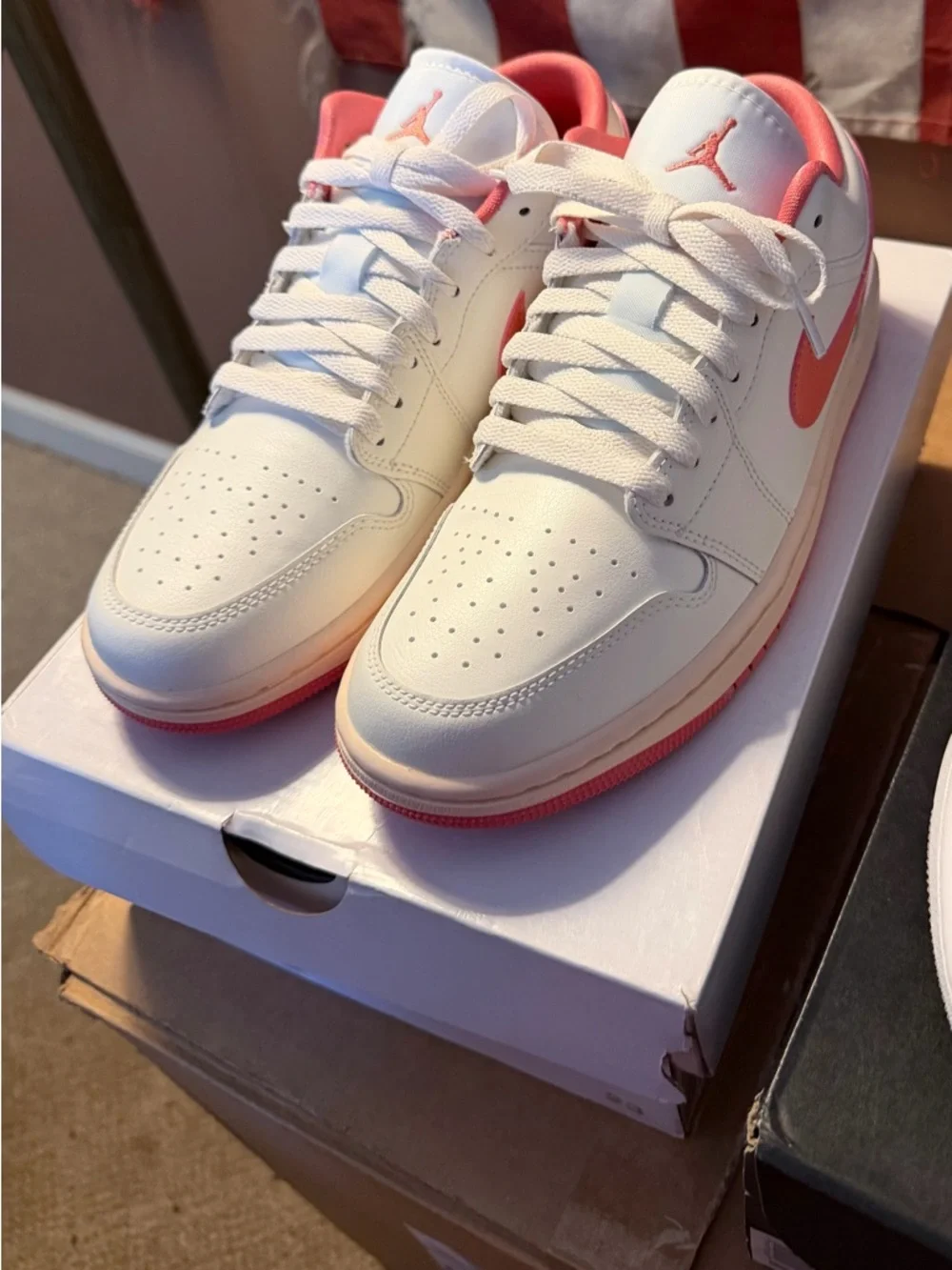 Nike Air Jordan 1 Low Sail Guava Ice Pink Salt - Picture 1 of 10